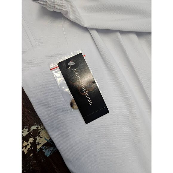 Jenny Buchanan White Drawstring Capri Pants Petite Medium NEW TAGS - Picture 6 of 9